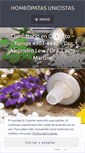 Mobile Screenshot of homeopatasunicistas.com